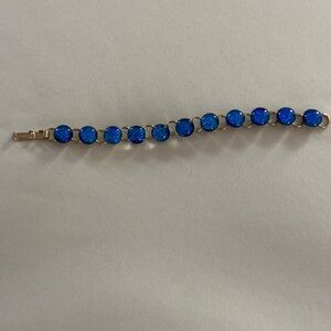Israeli artisan glass, Blue glass bracelet